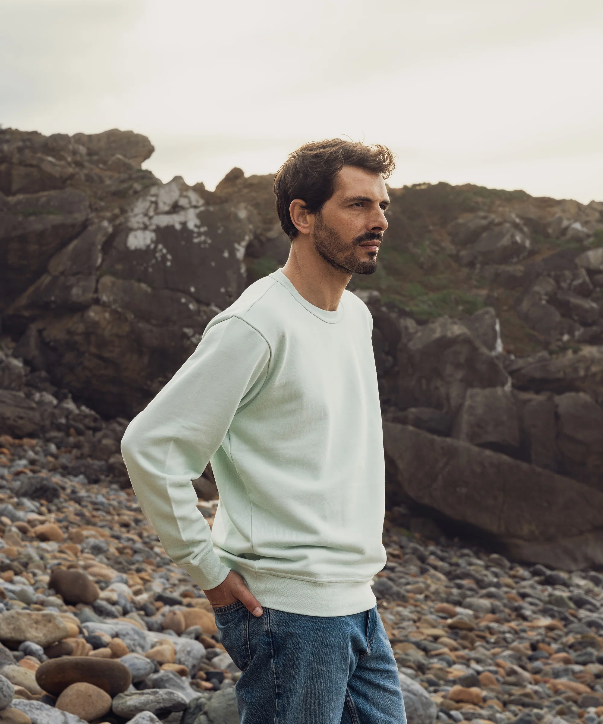 Sweatshirt 01 Aqua - Image 7